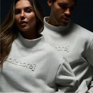 SOLIDCORE - NWOT Solidays 2025 Mockneck Sweater - Light Heather Gray
